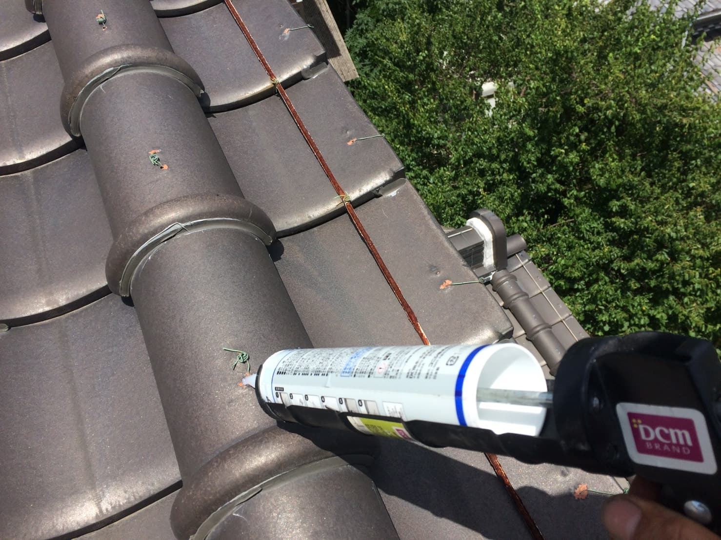 多治見市の外壁塗装、屋根塗装株式会社エスエスの漆喰の詰め直し