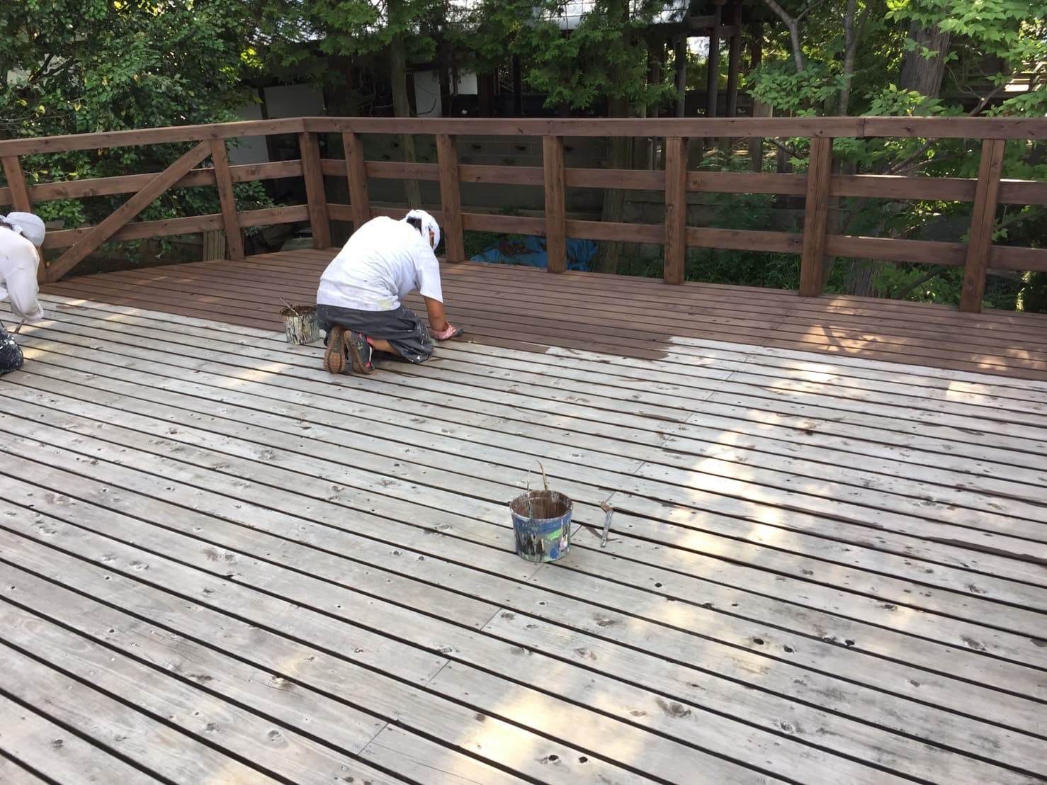 多治見市の外壁塗装、屋根塗装株式会社エスエスの木部塗装