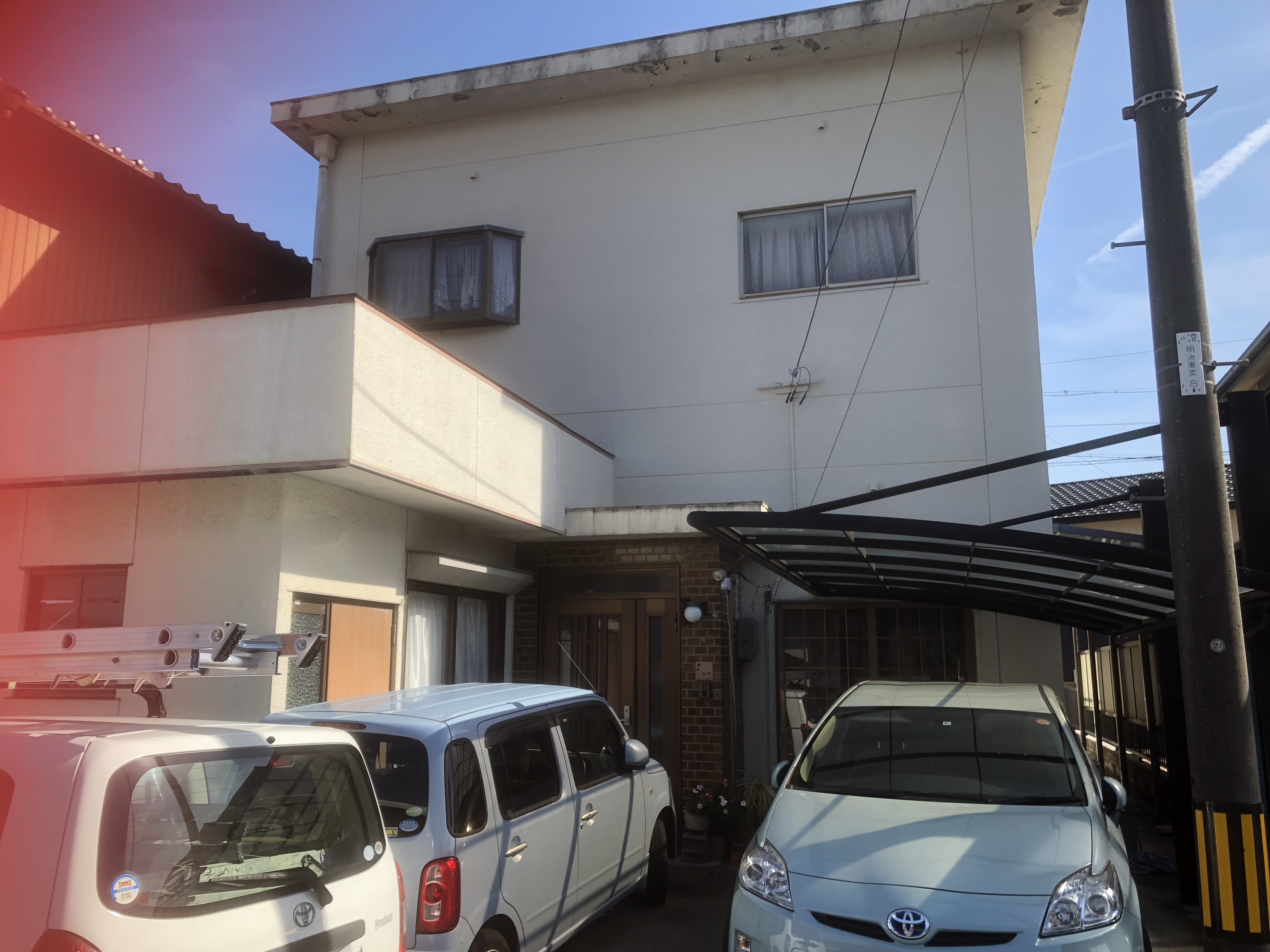 多治見市の外壁塗装、屋根塗装株式会社エスエスの施工事例Before