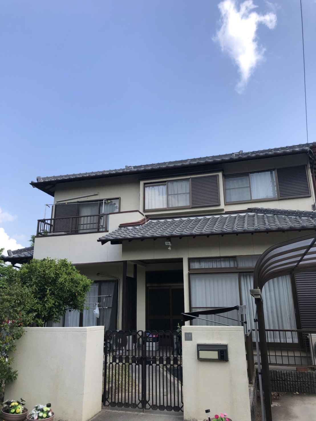 多治見市の外壁塗装、屋根塗装株式会社エスエスの施工事例Before