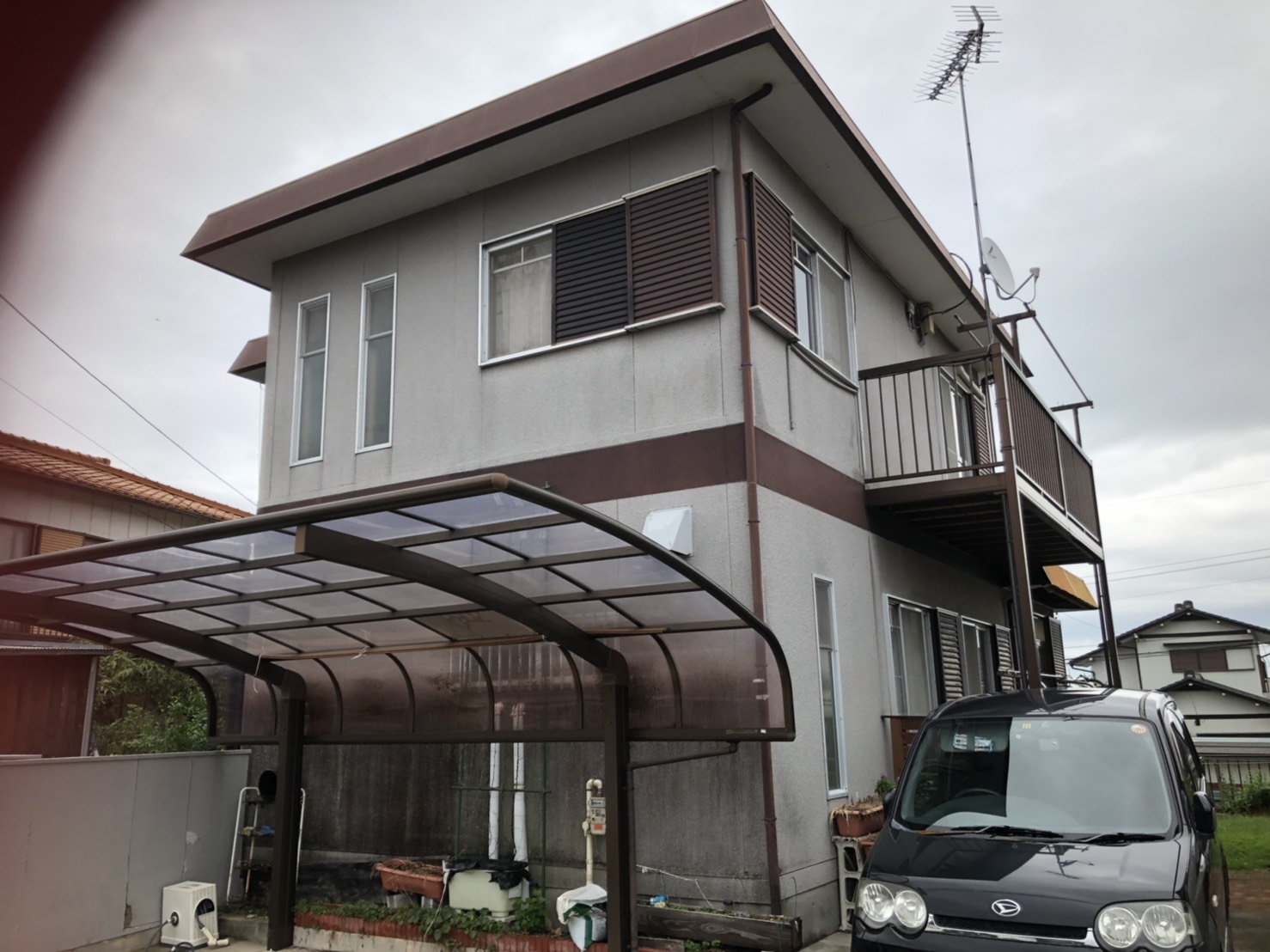 多治見市の外壁塗装、屋根塗装株式会社エスエスの施工事例Before