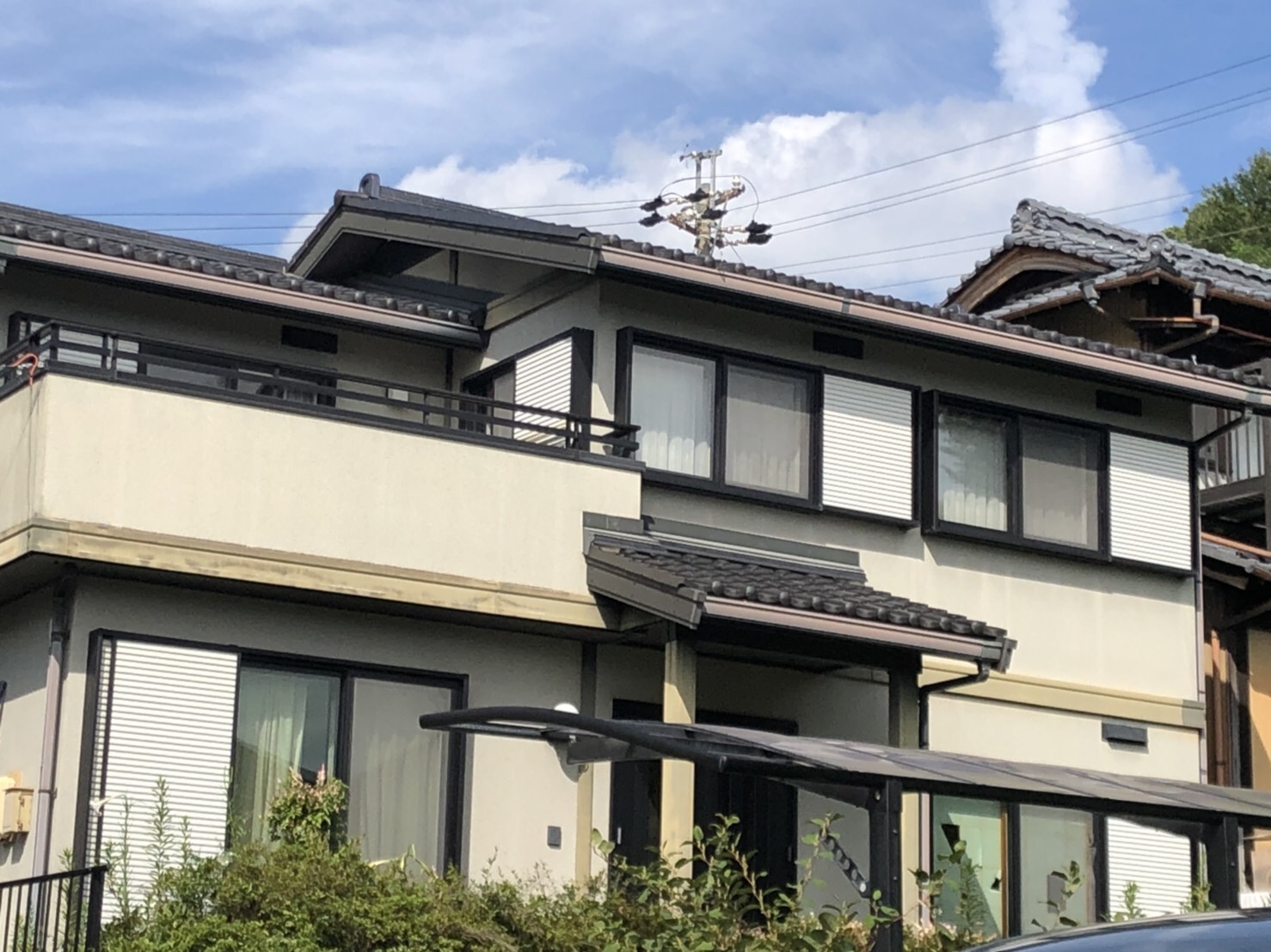 多治見市の外壁塗装、屋根塗装株式会社エスエスの施工事例Before