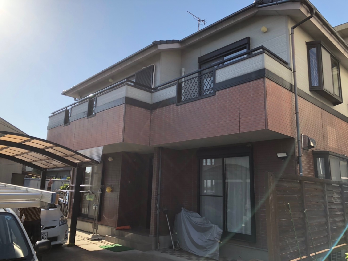 多治見市の外壁塗装、屋根塗装株式会社エスエスの施工事例Before