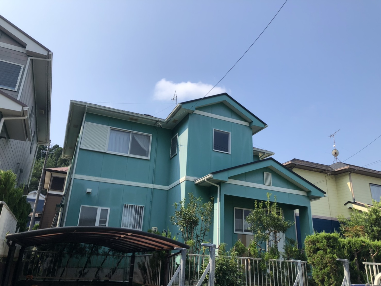 多治見市の外壁塗装、屋根塗装株式会社エスエスの施工事例Before