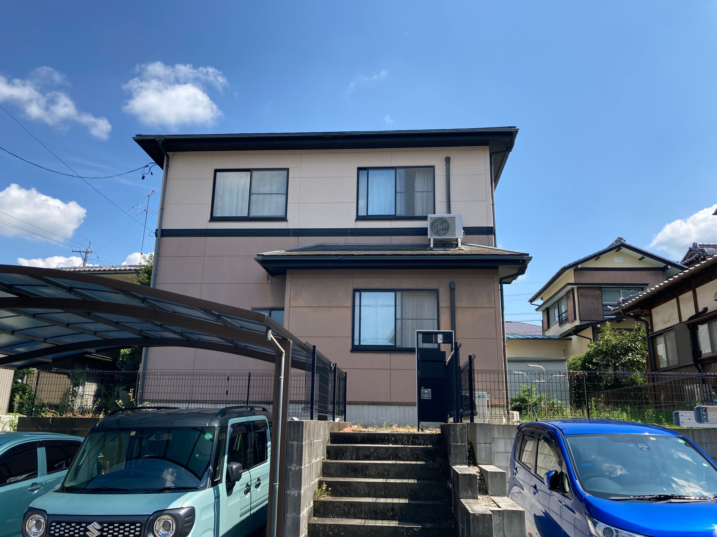 多治見市の外壁塗装、屋根塗装株式会社エスエスの施工事例Before