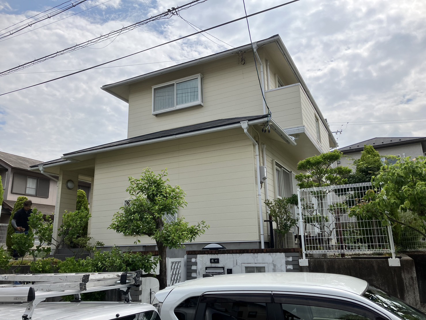 多治見市の外壁塗装、屋根塗装株式会社エスエスの施工事例Before